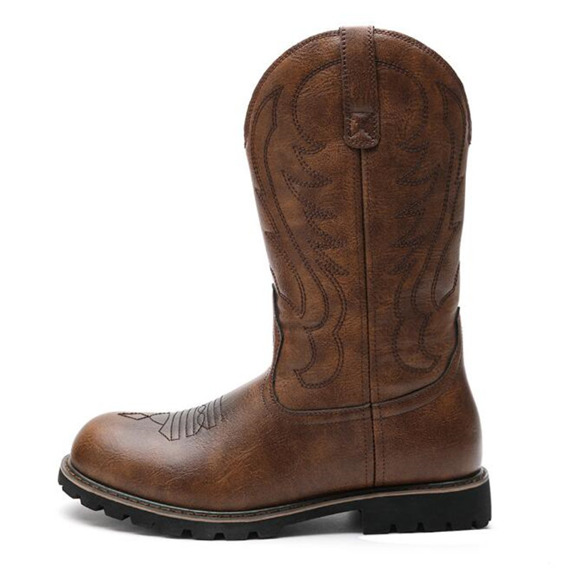Embroidery Design - Botas de cowboy masculinas góticas, designer