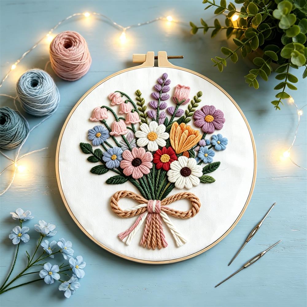 Embroidery Guide Paper - 1 Conjunto de Kits de Ponto