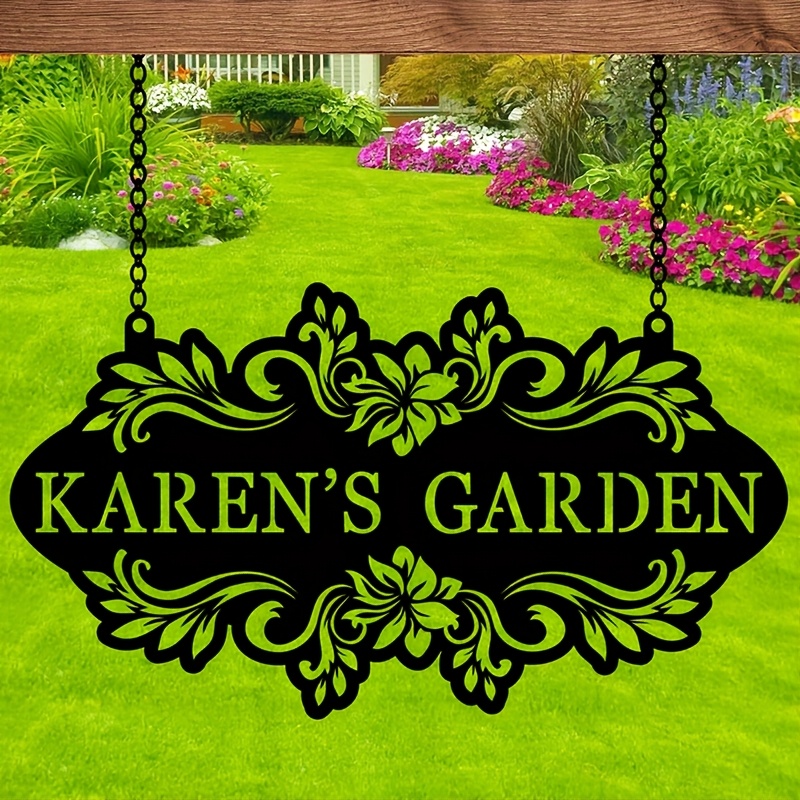 Embroidery Writing - Placa de Arte em Metal Personalizada