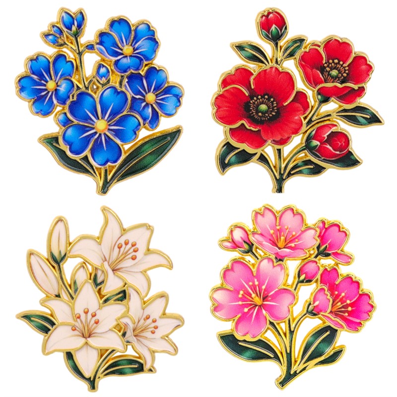Embroidery Garment - Broche Esmaltado Vintage Fofo e Colorido