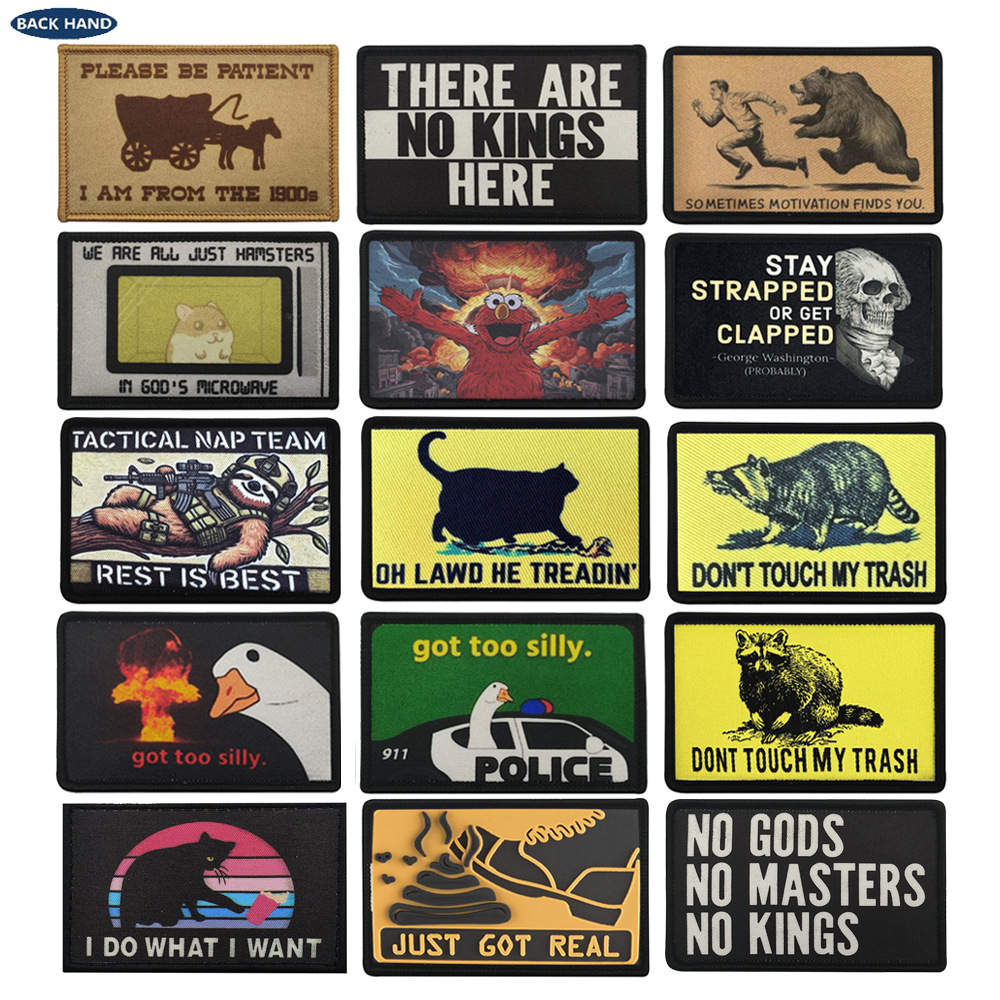 Embroidery Quote - Patches Divertidos de Animais - Emblemas