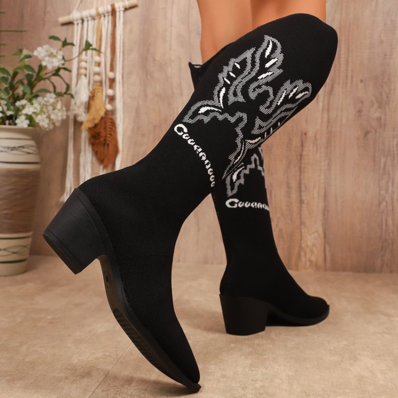 Botas Western Femininas de Sal - Embroidery Fabric avaliação e preço