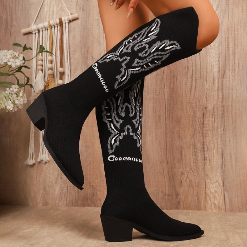 Botas Western Femininas de Sal - Embroidery Fabric avaliação e preço