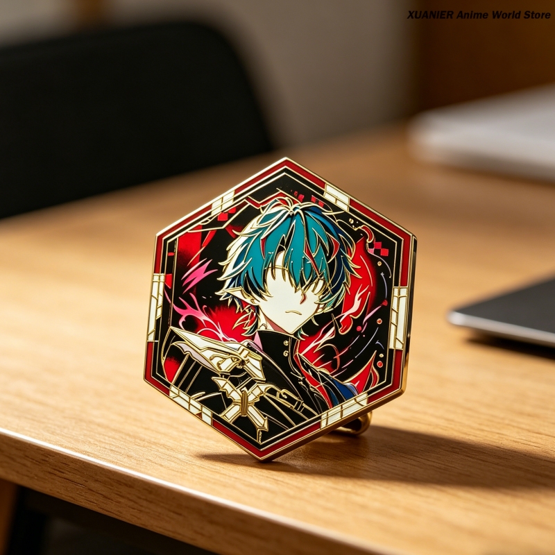 Crachá de Metal Anime Arknight - Embroidery Fabric avaliação e preço