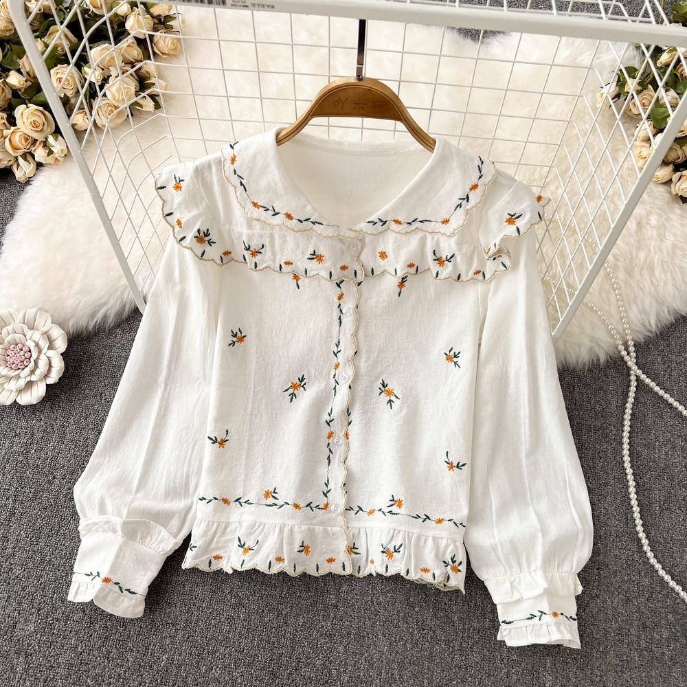 Adorável camisas femininas nov - Embroidery Design Love avaliação e preço