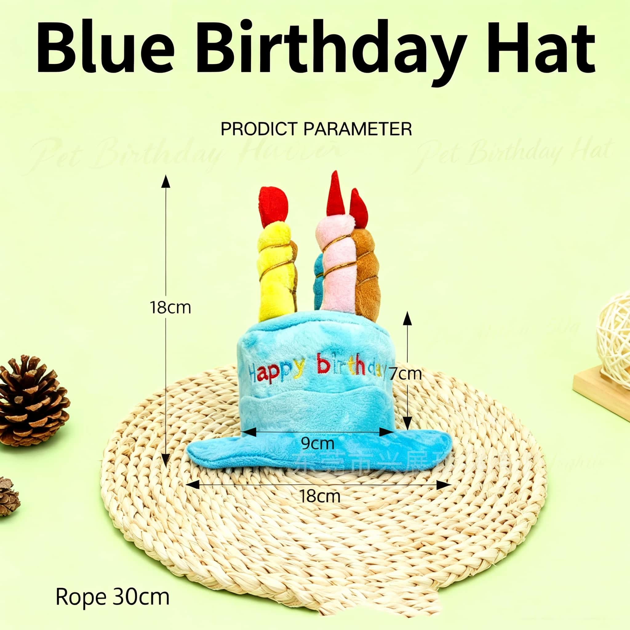 Chapéu de Aniversário para Pet - Embroidery Design Love avaliação e preço