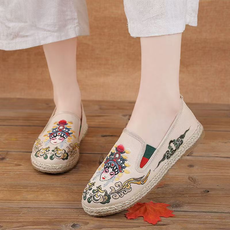 Sapatos femininos de tecido bo - Embroidery Fabric avaliação e preço