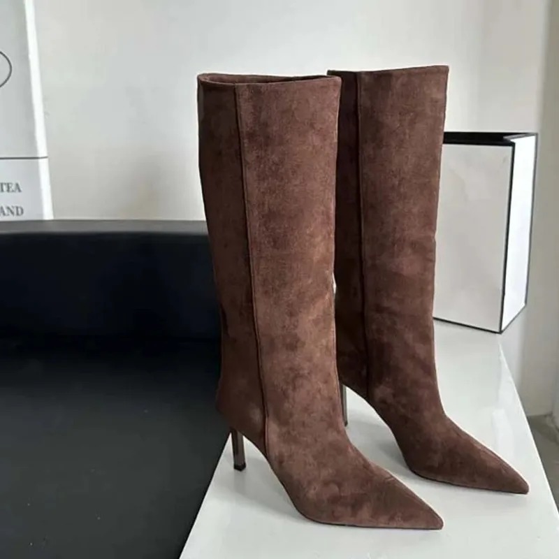 Mulheres de luxo botas longas  - Embroidery Design avaliação e preço