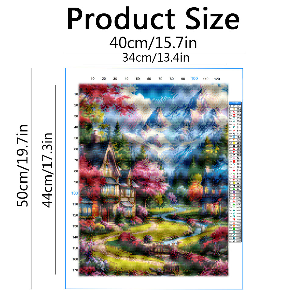 Kit de Bordado Paisagem de Cas - Embroidery Guide Paper avaliação e preço