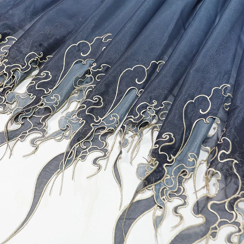 Tecido Gradiente de Folha de L - Embroidery Fabric avaliação e preço