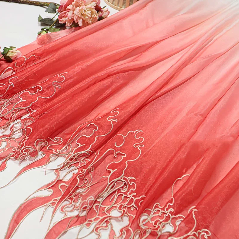 Tecido Gradiente de Folha de L - Embroidery Fabric avaliação e preço