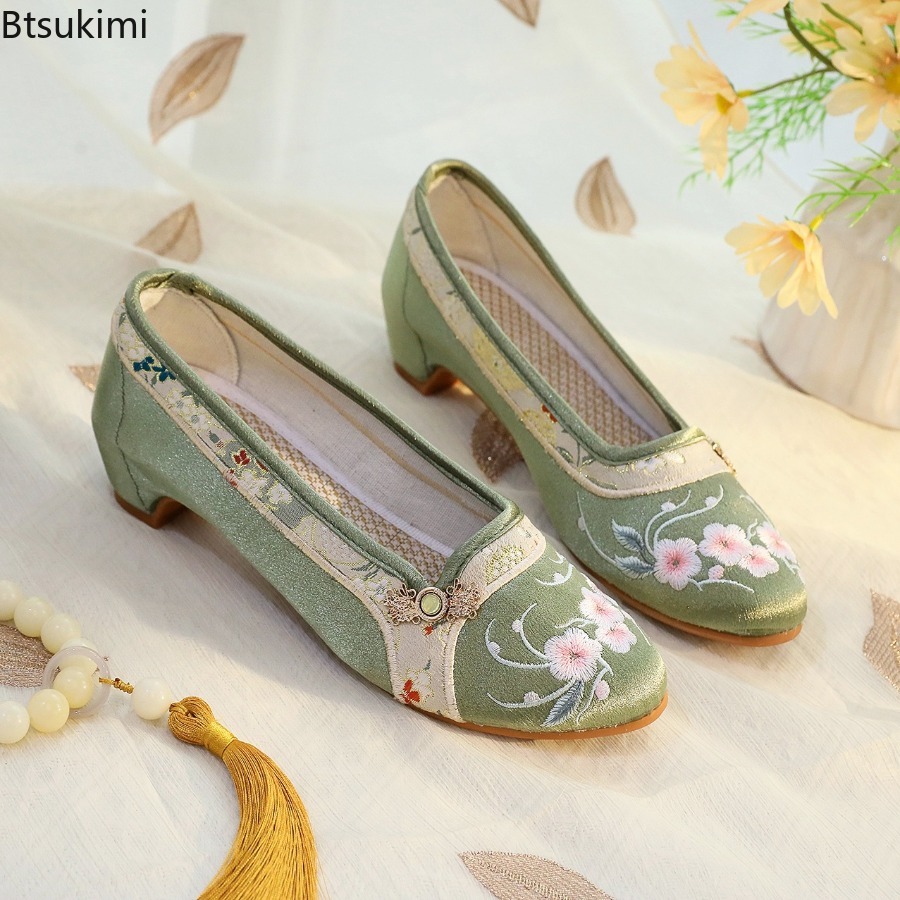 Novos Sapatos Femininos 2026:  - Embroidery Fabric avaliação e preço