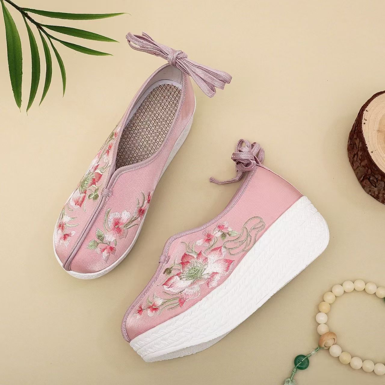 Sapatos Femininos de Estilo Ét - Embroidery Fabric avaliação e preço