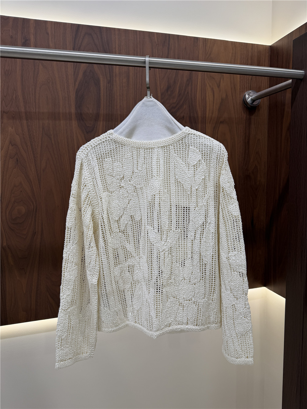 Conjunto de Tricô Feminino com - Embroidery Cardigan avaliação e preço