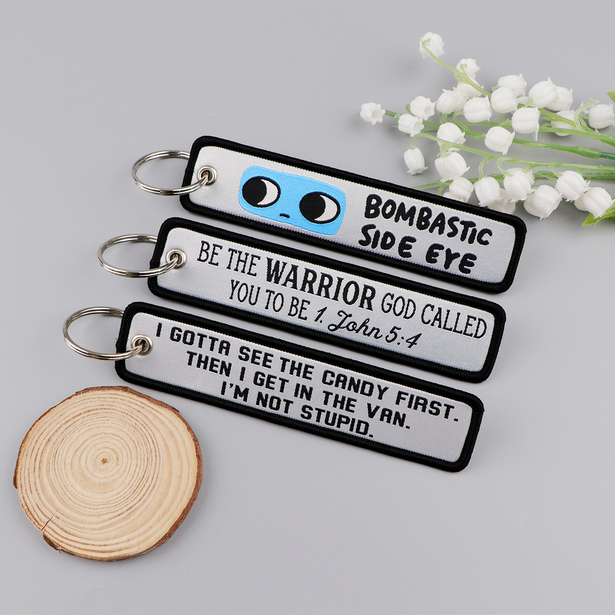 Chaveiro com Citações Inspirad - Embroidery Quote avaliação e preço