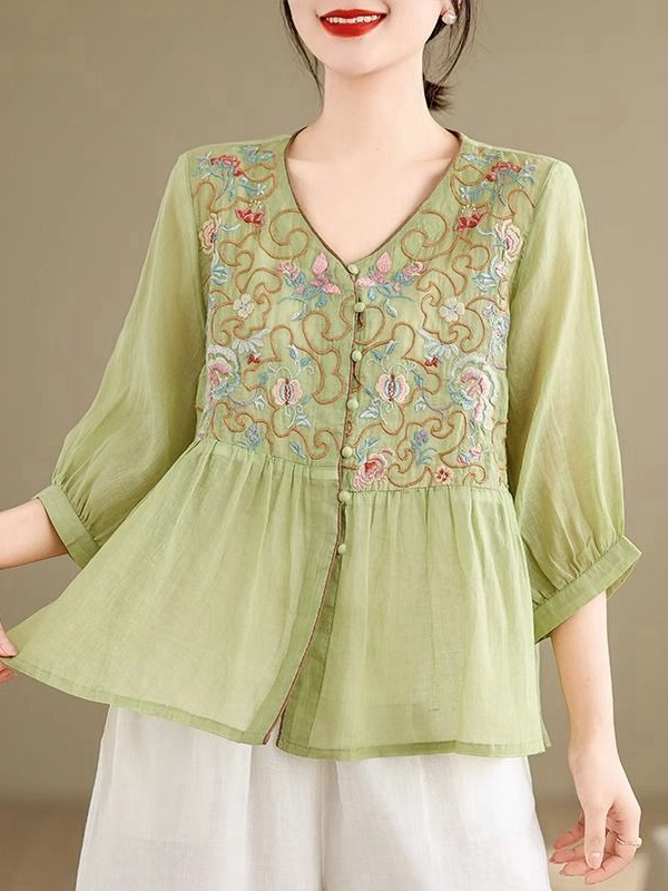 Novo Cardigã Feminino de Verão - Embroidery Cardigan avaliação e preço