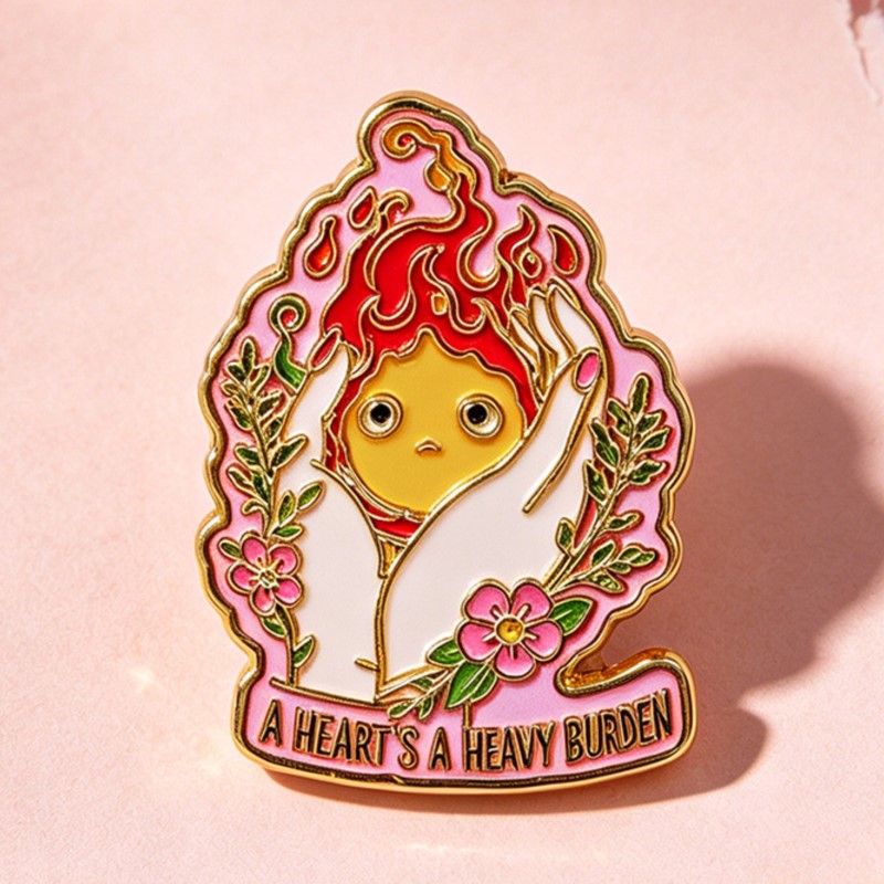 Pin de Esmalte 'A HEART'S A HE - Embroidery Garment avaliação e preço