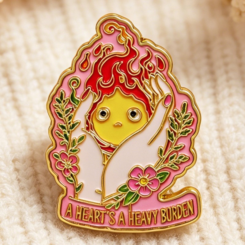Pin de Esmalte 'A HEART'S A HE - Embroidery Garment avaliação e preço