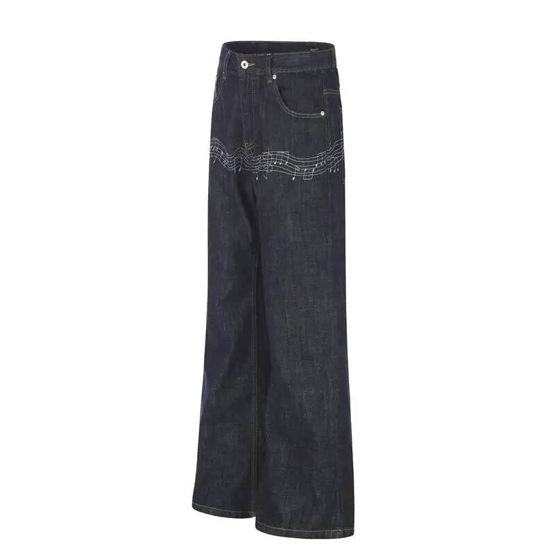 Calça Jeans Flare Masculina Az - Embroidery Design Love avaliação e preço
