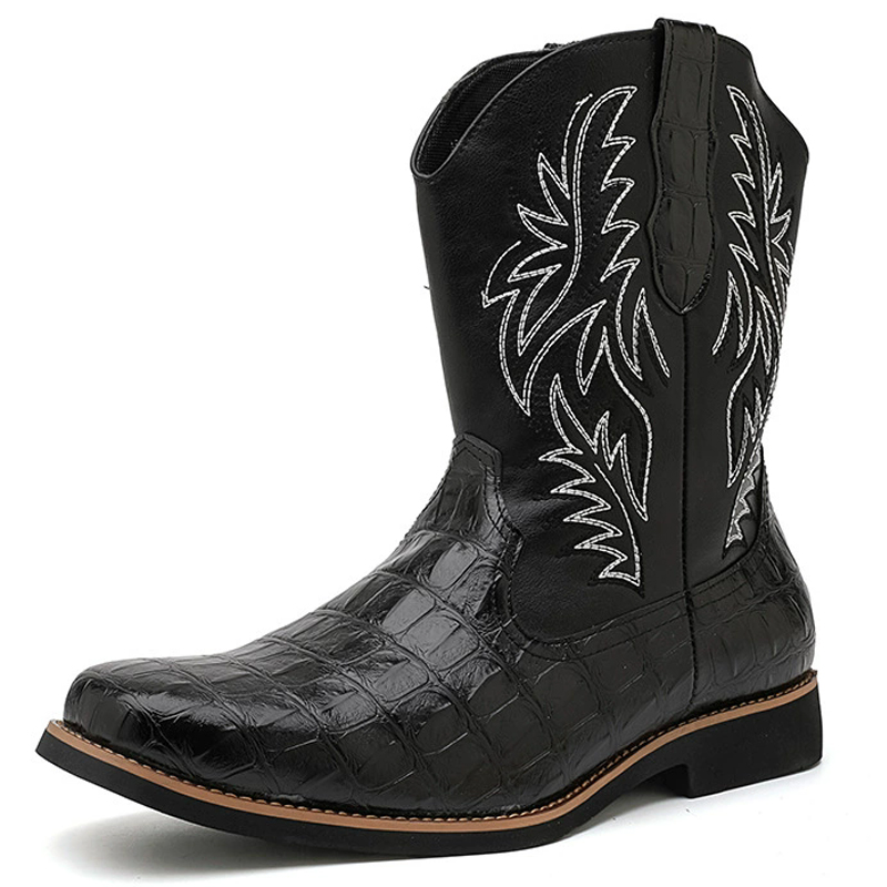Botas Masculinas de Cowboy Oci - Embroidery Fabric avaliação e preço