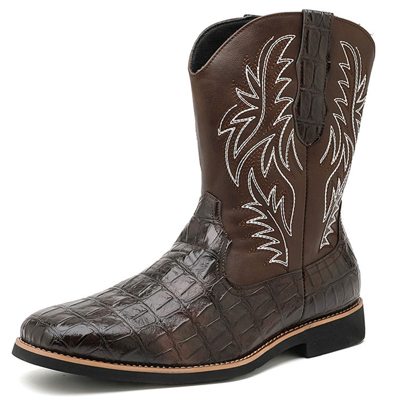 Botas Masculinas de Cowboy Oci - Embroidery Fabric avaliação e preço