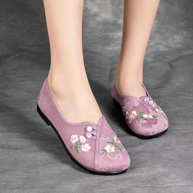 Sapatos femininos estilo chinê - Embroidery Fabric avaliação e preço