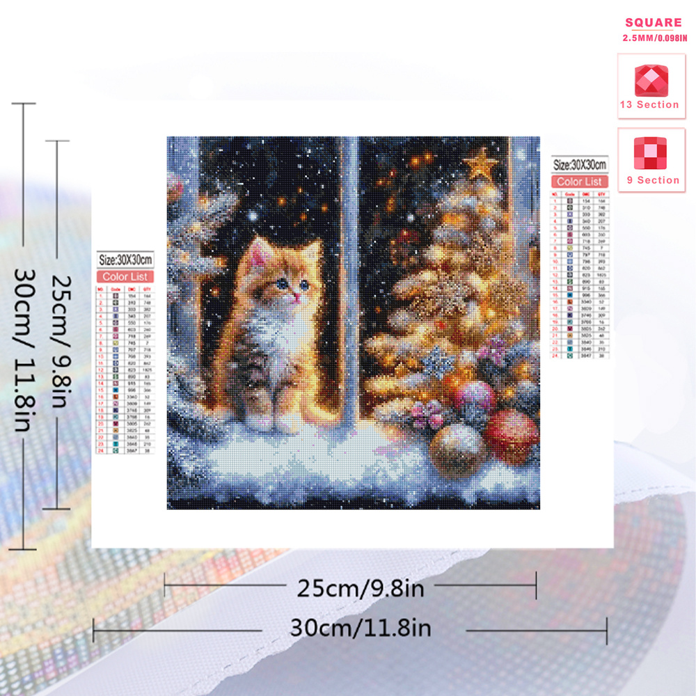 Pintura em Diamante de Gato, M - Embroidery Cat avaliação e preço