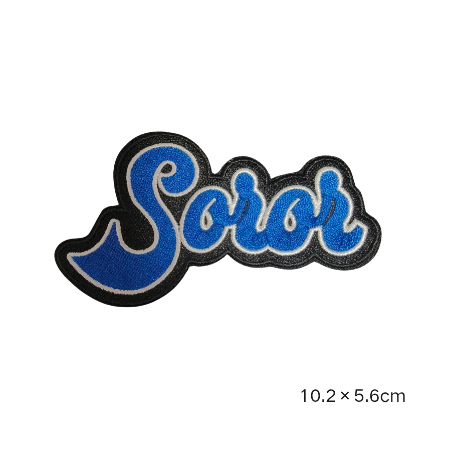 2 peças de patches bordados te - Embroidery Quote avaliação e preço