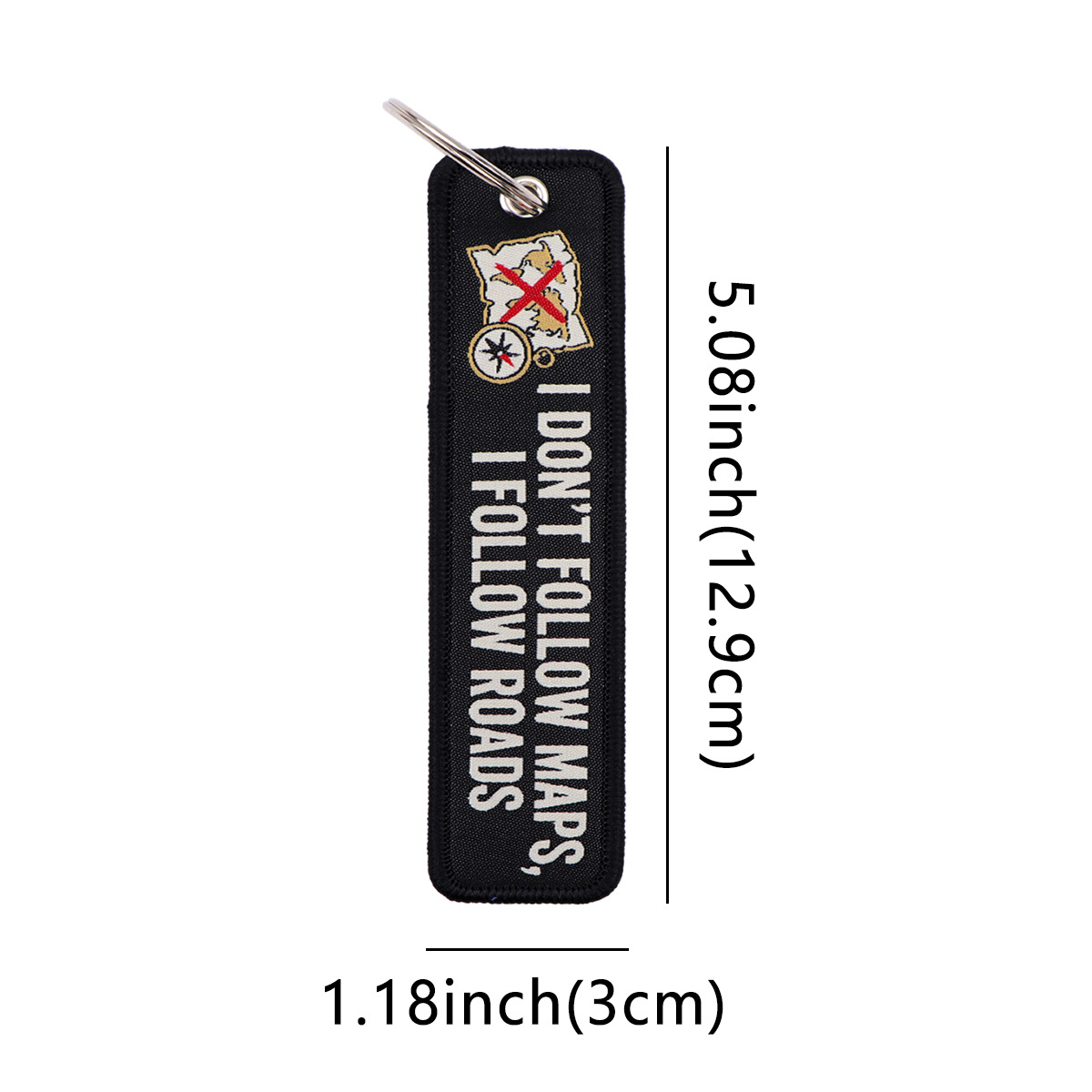 Chaveiro com Etiqueta Tecida c - Embroidery Quote avaliação e preço