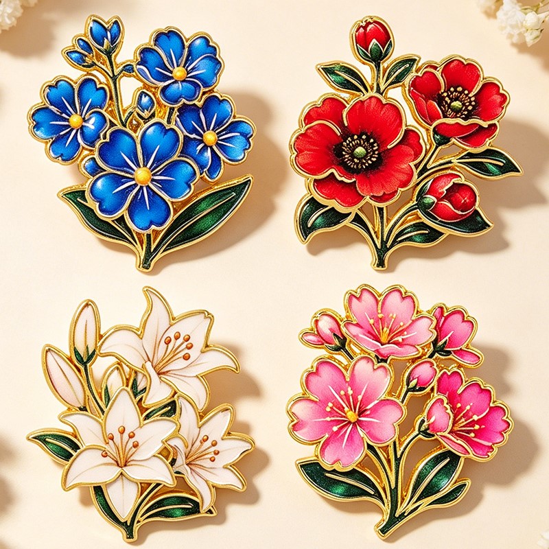 Broche Esmaltado Vintage Fofo  - Embroidery Garment avaliação e preço