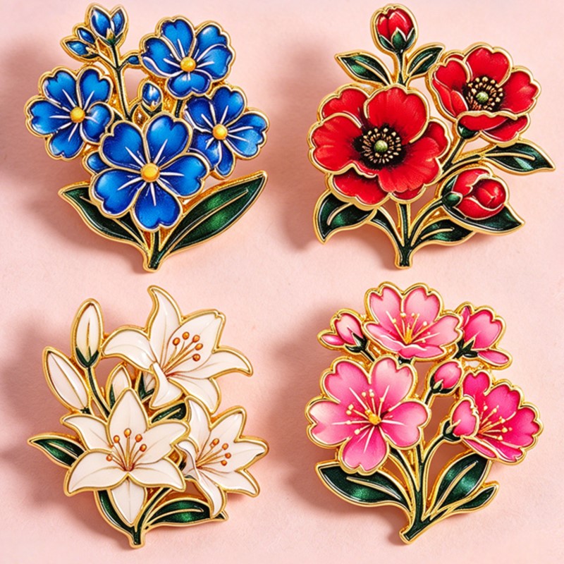 Broche Esmaltado Vintage Fofo  - Embroidery Garment avaliação e preço