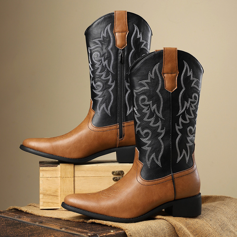 NOVO: Botas Masculinas de Cano - Embroidery Fabric avaliação e preço