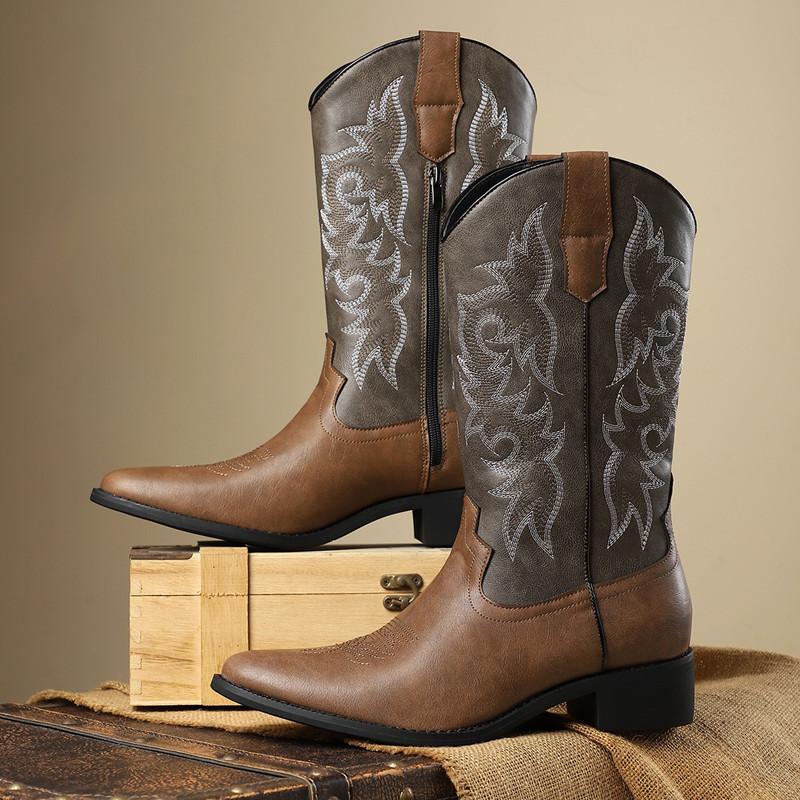 NOVO: Botas Masculinas de Cano - Embroidery Fabric avaliação e preço