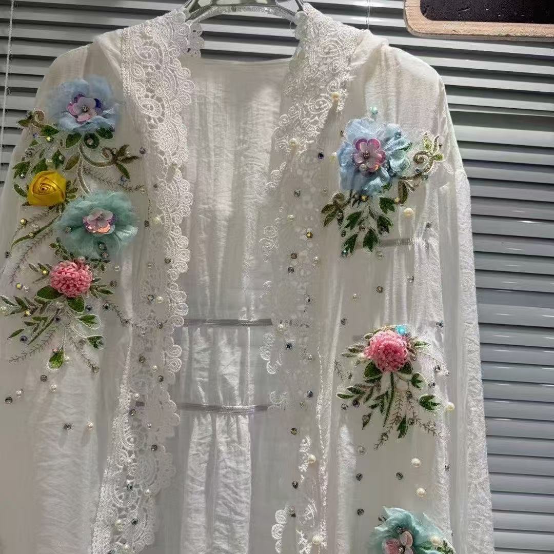 Camisas protetoras com capuz b - Embroidery Cardigan avaliação e preço