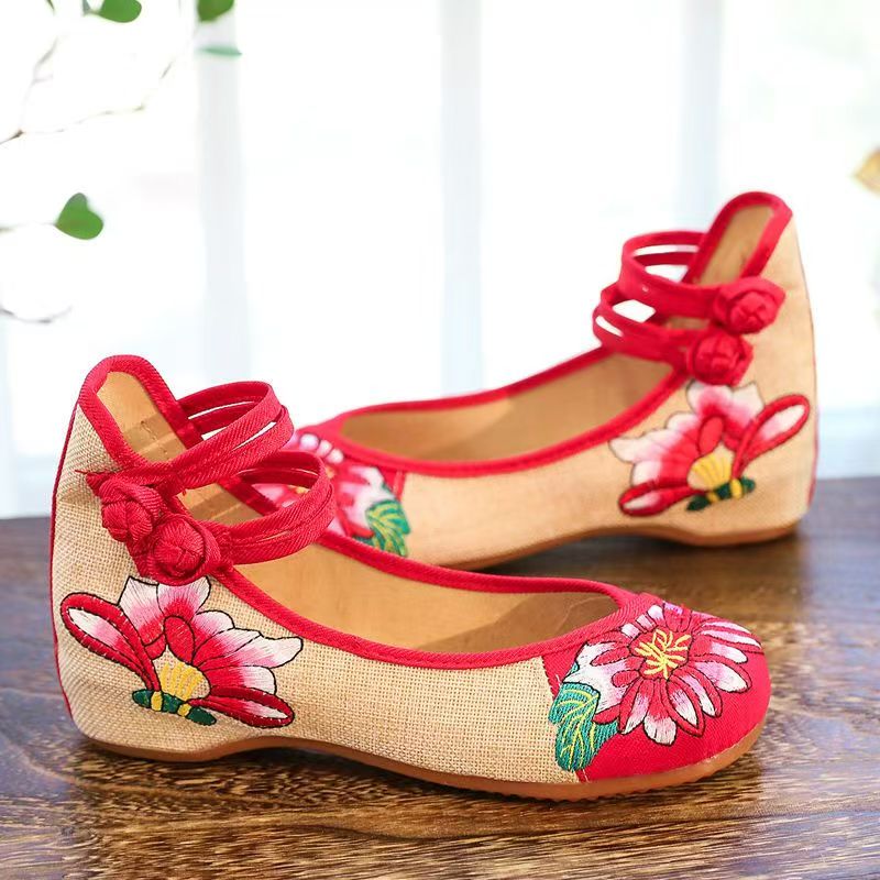 Sapatos Femininos de Tecido Bo - Embroidery Fabric avaliação e preço