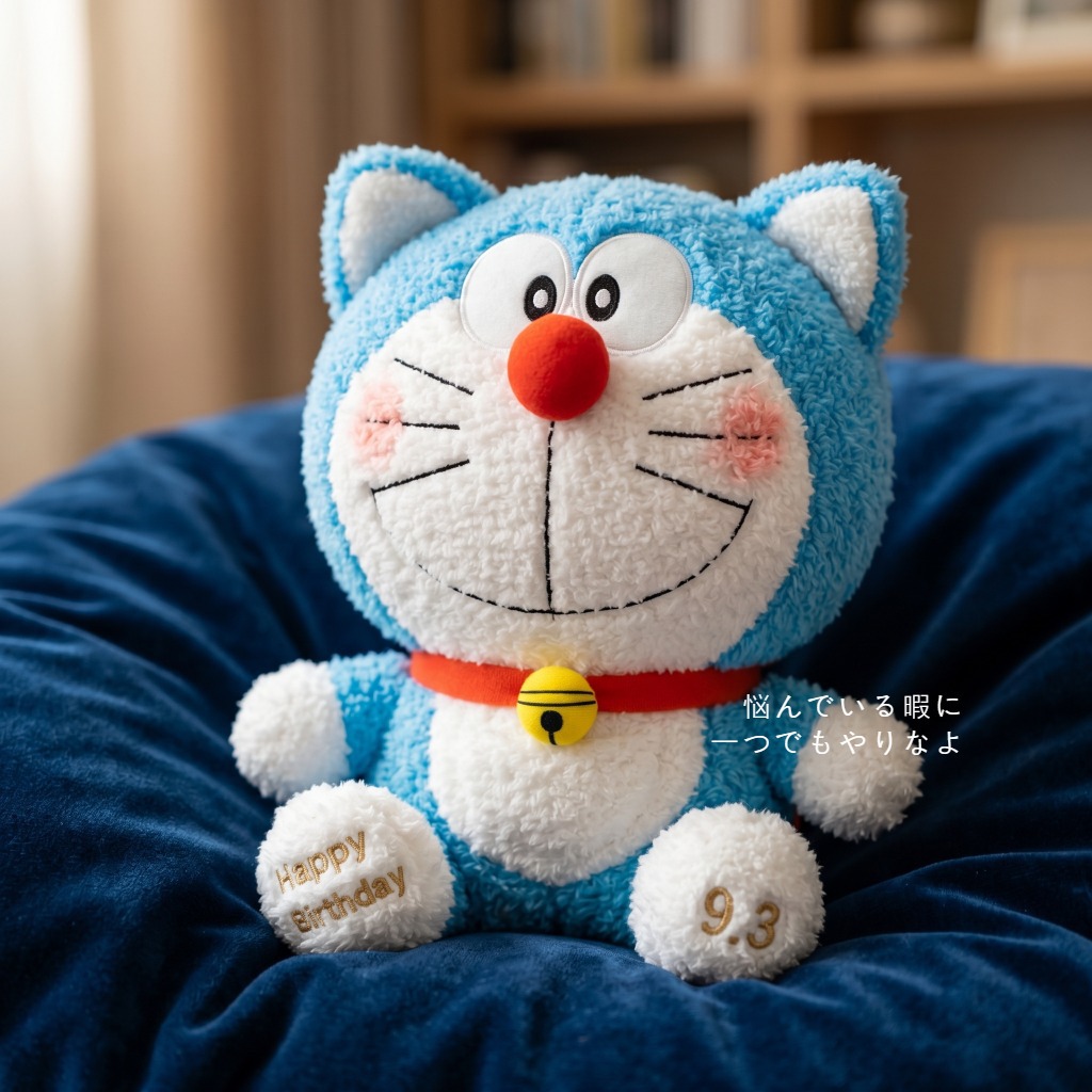 Boneco de Pelúcia Doraemon Ver - Embroidery Design Love avaliação e preço