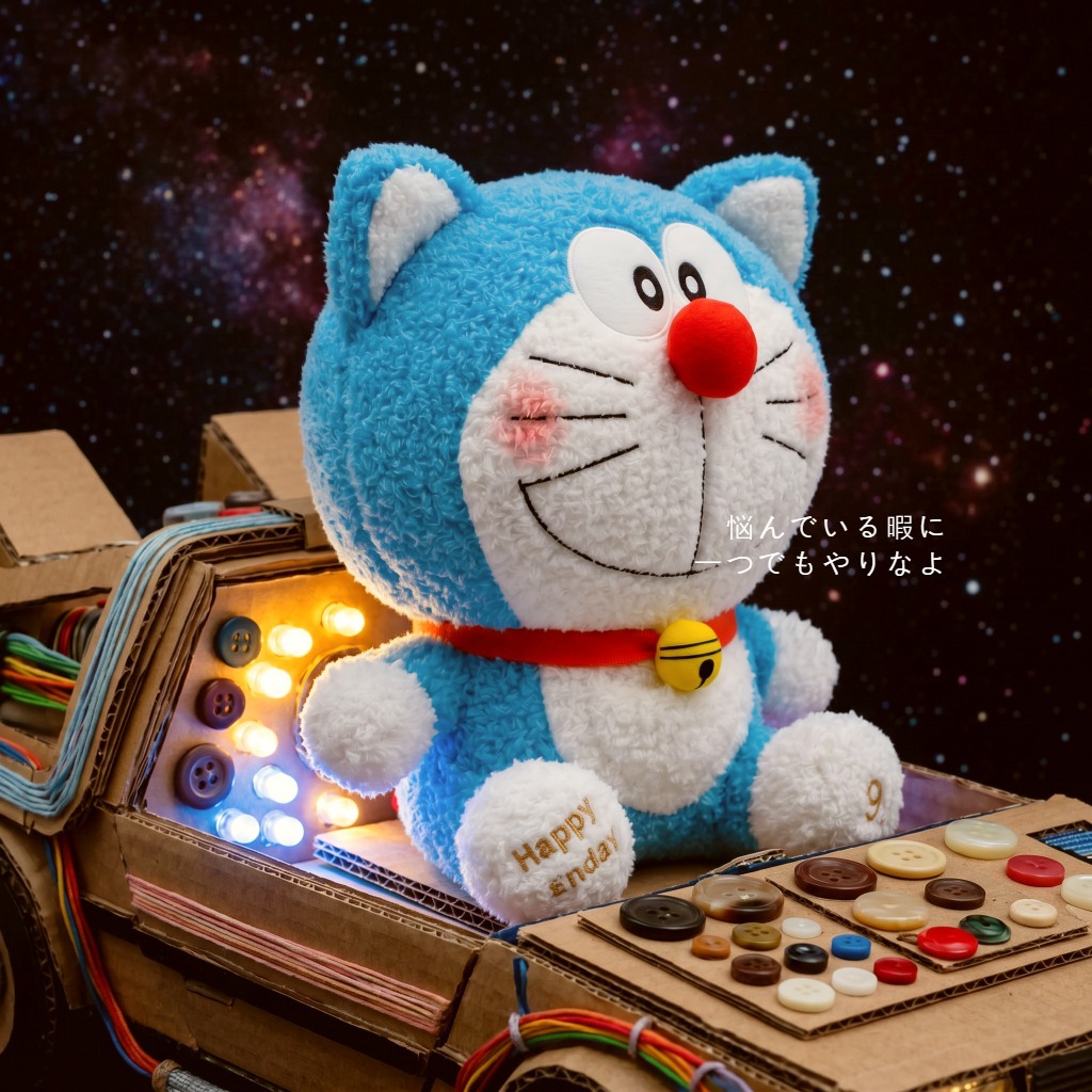 Boneco de Pelúcia Doraemon Ver - Embroidery Design Love avaliação e preço